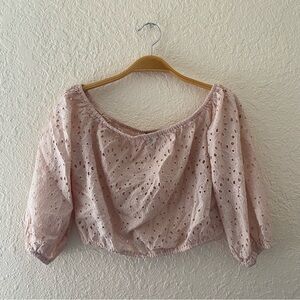 American Eagle bubble crop top